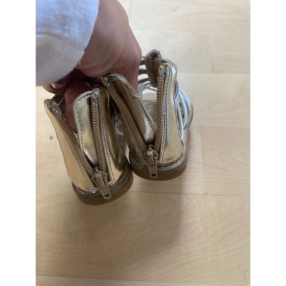 Tucker & Tate BNWT girls sandals gladiator NEW metallic - Picture 5 of 6